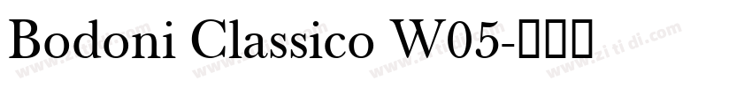 Bodoni Classico W05字体转换